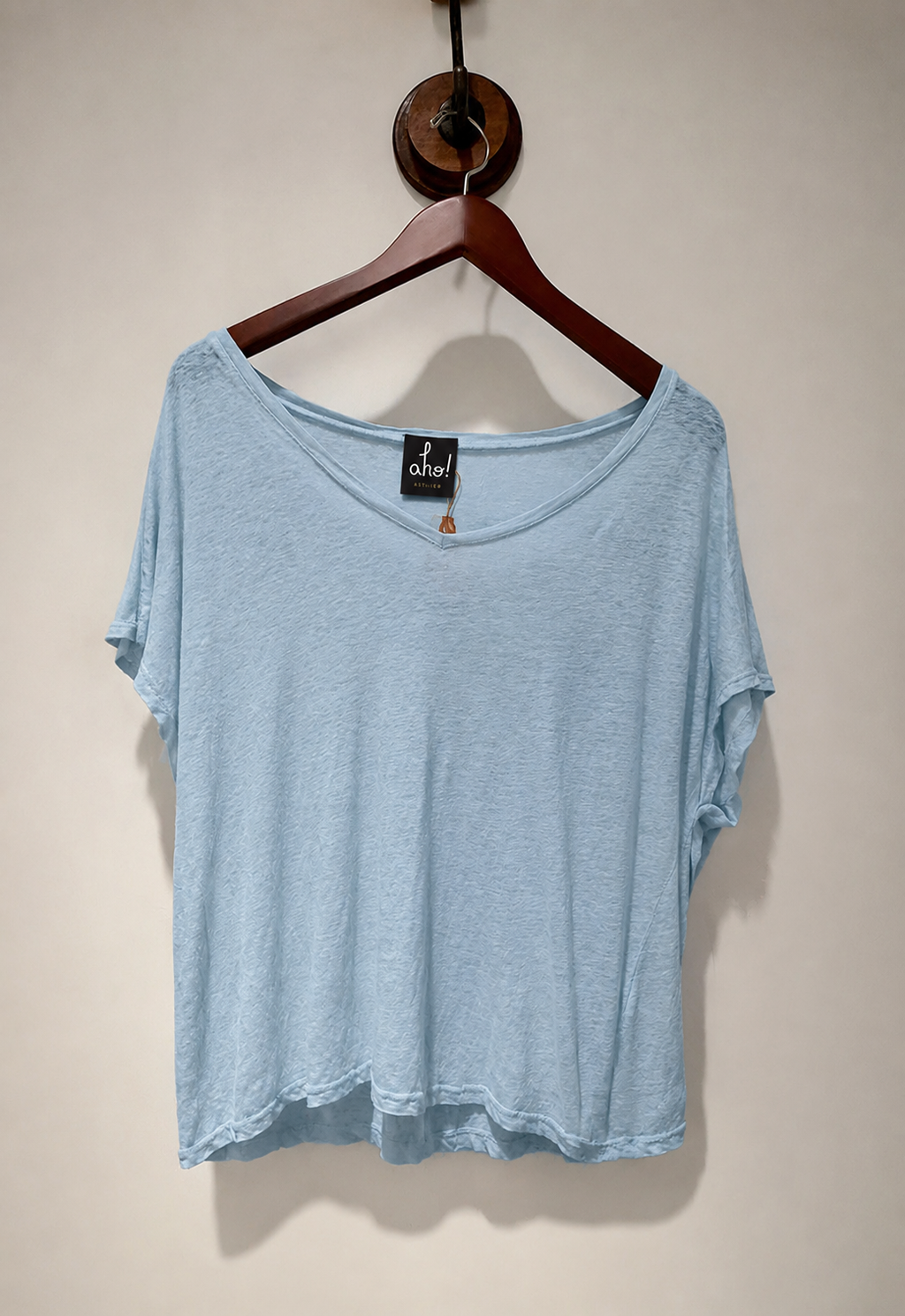 Organic Linen V-Neck Tee