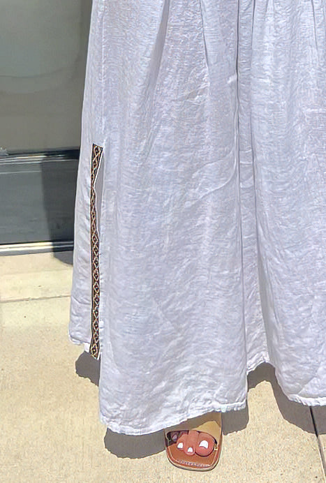 Italian Linen Wide-Leg Pants