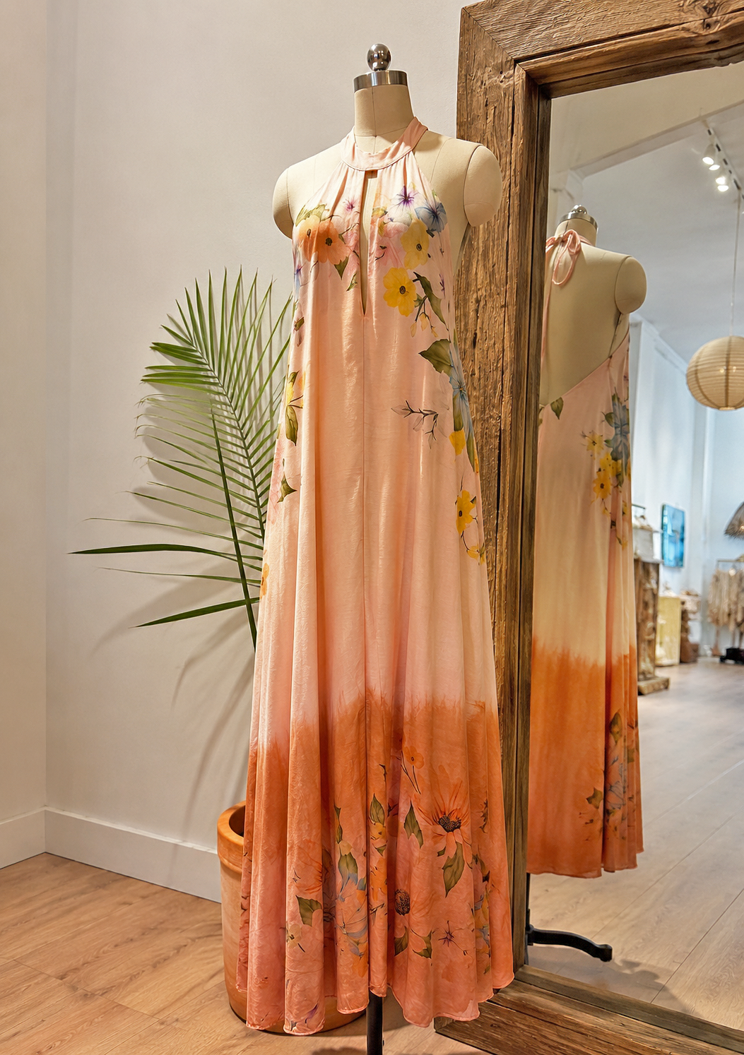 Halter Dress with Florals
