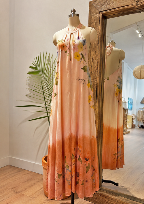 Halter Dress with Florals