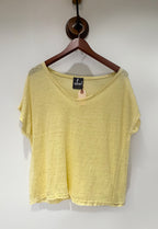 Organic Linen V-Neck Tee