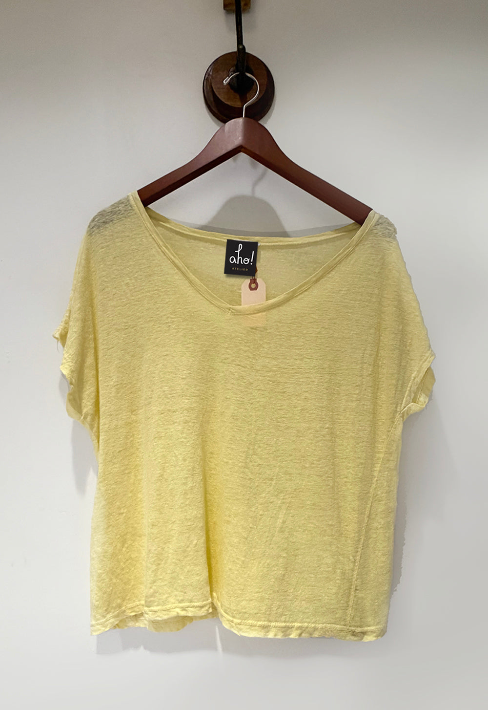 Organic Linen V-Neck Tee