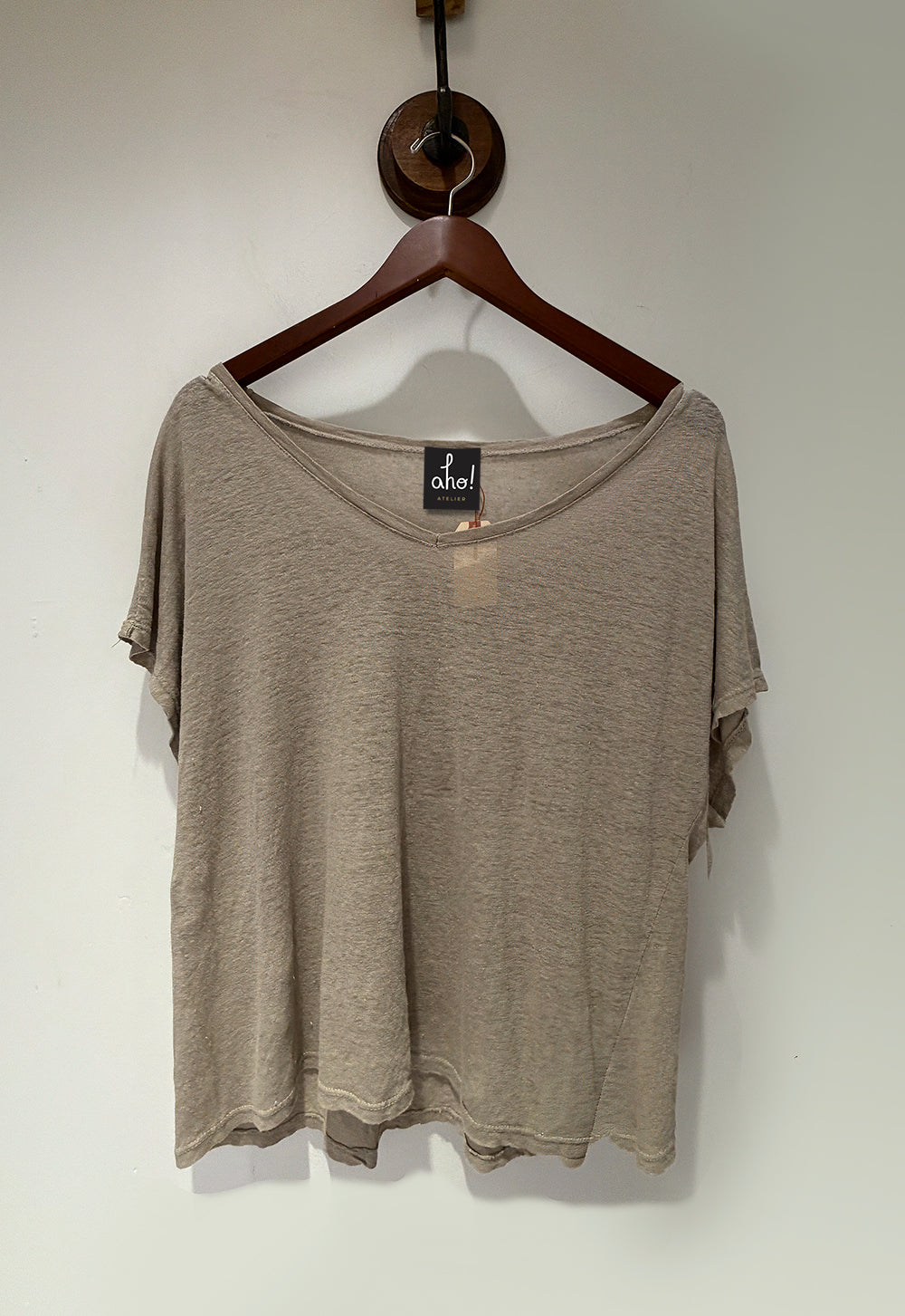 Organic Linen V-Neck Tee