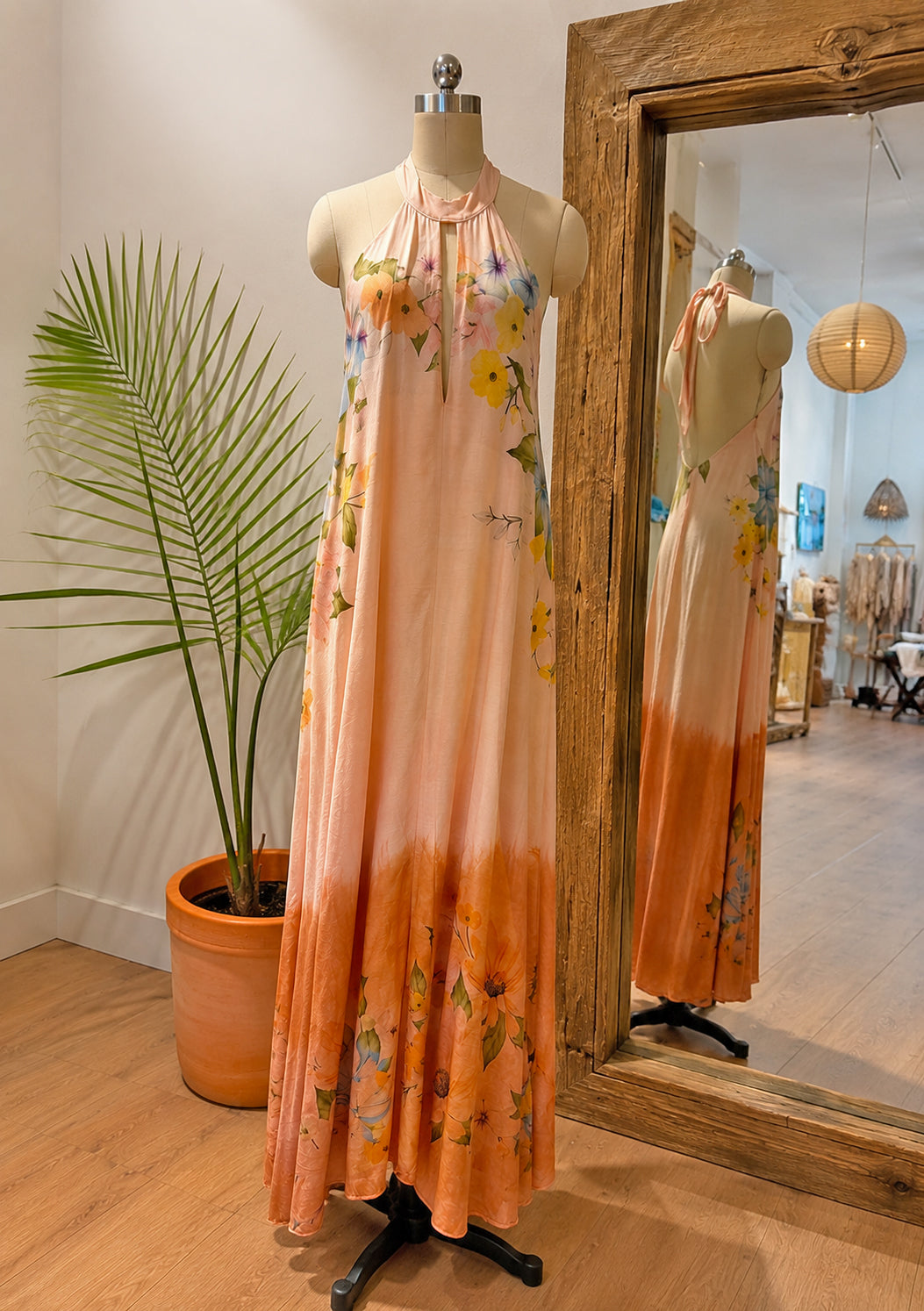 Halter Dress with Florals