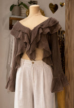 Luigi Ruffle Top - Soft Linen & Cotton
