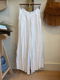 Italian Linen Wide-Leg Pants